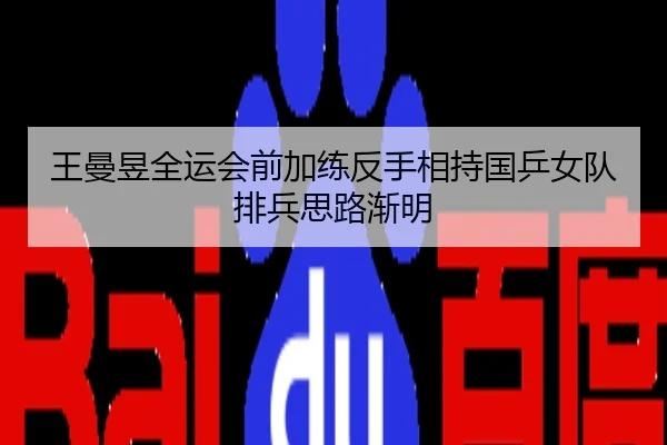 王曼昱全运会前加练反手相持国乒女队排兵思路渐明